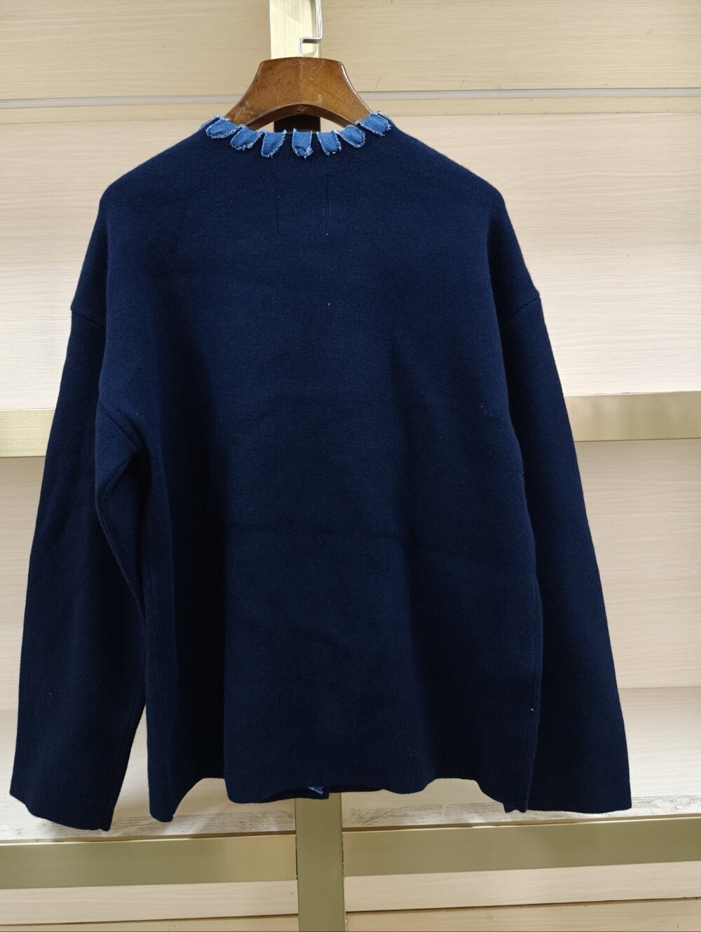 Sandro Denim Trim Cardigan - Picture 6 of 8